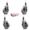 Service Caster 5'' Semi Steel Wheel Swivel 1-1/8'' Expanding Stem Caster Set 2 Brakes, 4PK SCC-EX20S515-SSR-2-TLB-2-118 - alternate 3